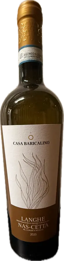 Flasche Casa Baricalino, Nas-cëtta del Comune di Novello, 2020