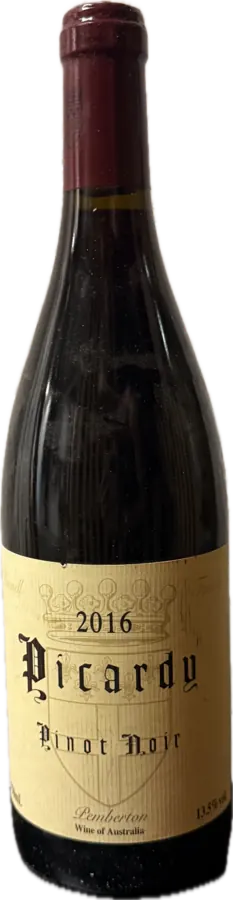 Flasche Picardy, Pinot Noir, 2016