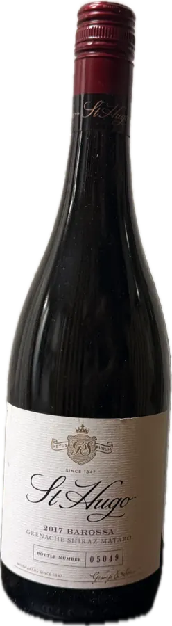 Flasche St Hugo, Grenache Shiraz Mataro, 2017