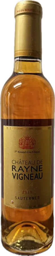 Flasche Château de Rayne Vigneau, Sauternes, 1er Grand Cru Classé, 2015